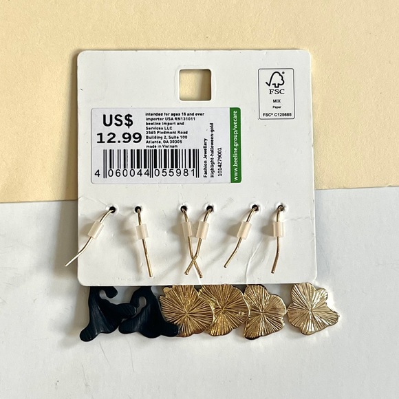 🏷️🎉LE🎉 ghost cat pumpkin witch dangling halloween earrings set of 3 - Picture 8 of 8